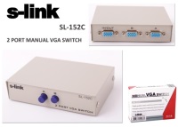 S-LINK Sl-152C 2 Port Vga Switch  2 pc veya  kayıt cihazı  tek ekran  klavye mouse takılmıyor KVM